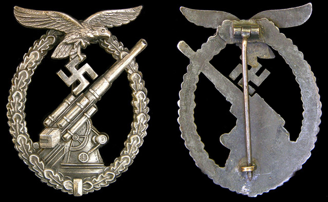 Assmann Flak badge - Plated zinc