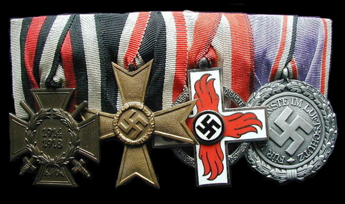 Medal bar to a member of the Fire Brigade/Luftschutz