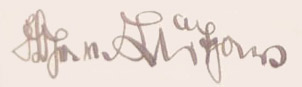 Baron von Lutzow's signature