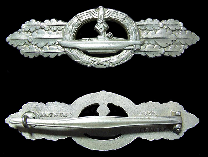 Silver U-Boat Front Clasp by Schwerin