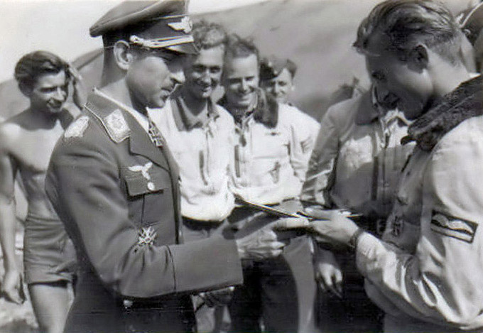 Knight cross being Awarded